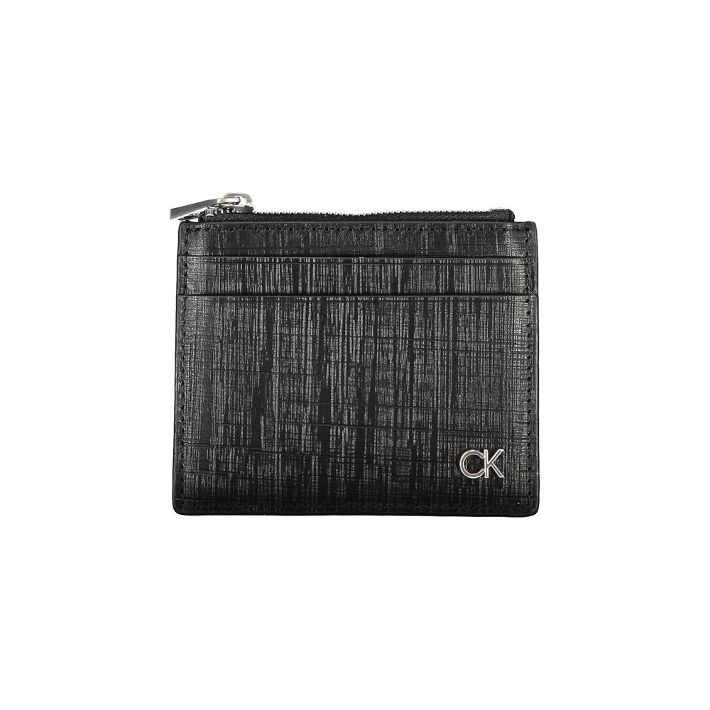 Calvin Klein Zwarte Leren Portemonnee
