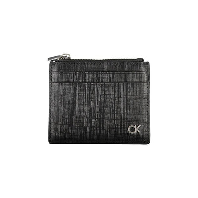 Calvin Klein Zwarte Leren Portemonnee