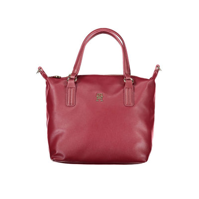 Sac à main Tommy Hilfiger en polyester rouge