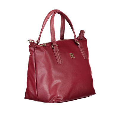 Sac à main Tommy Hilfiger en polyester rouge
