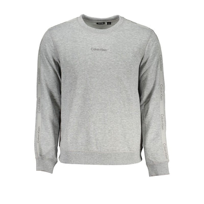 Pull gris en polyester Calvin Klein