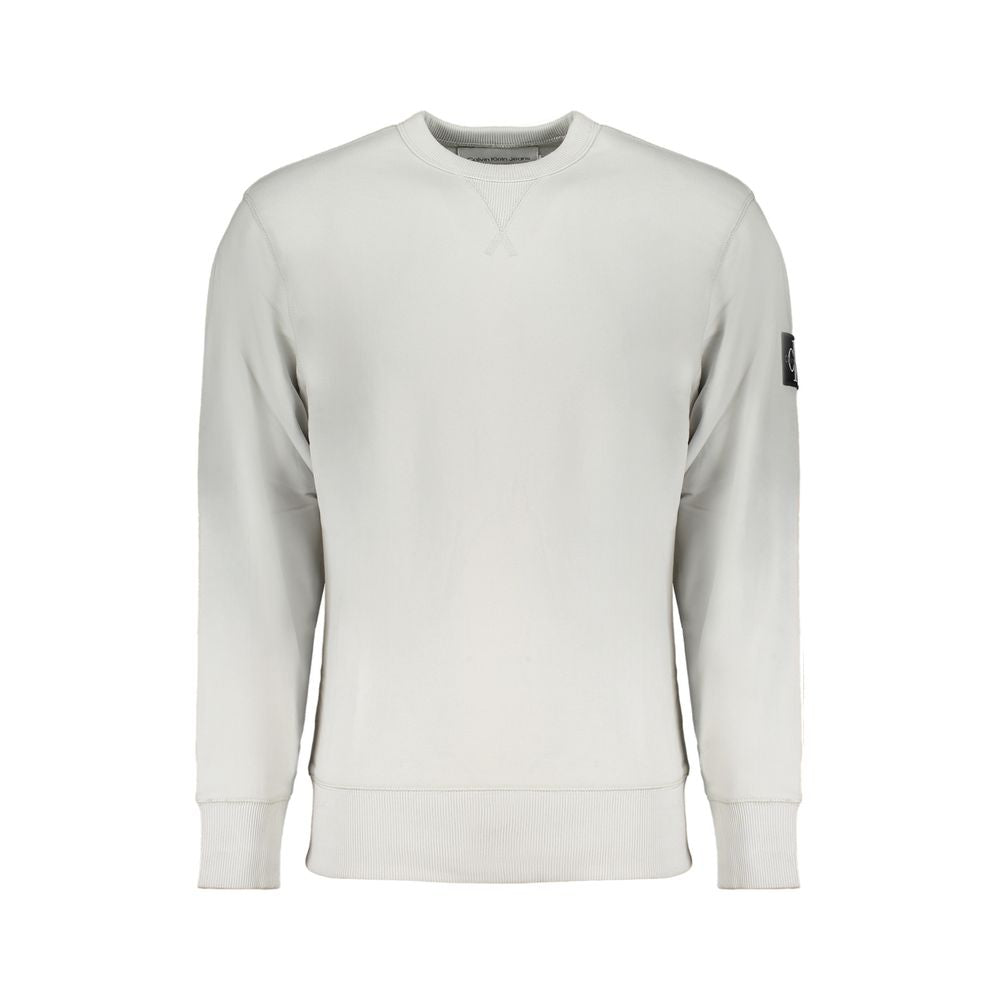 Pull en coton gris Calvin Klein