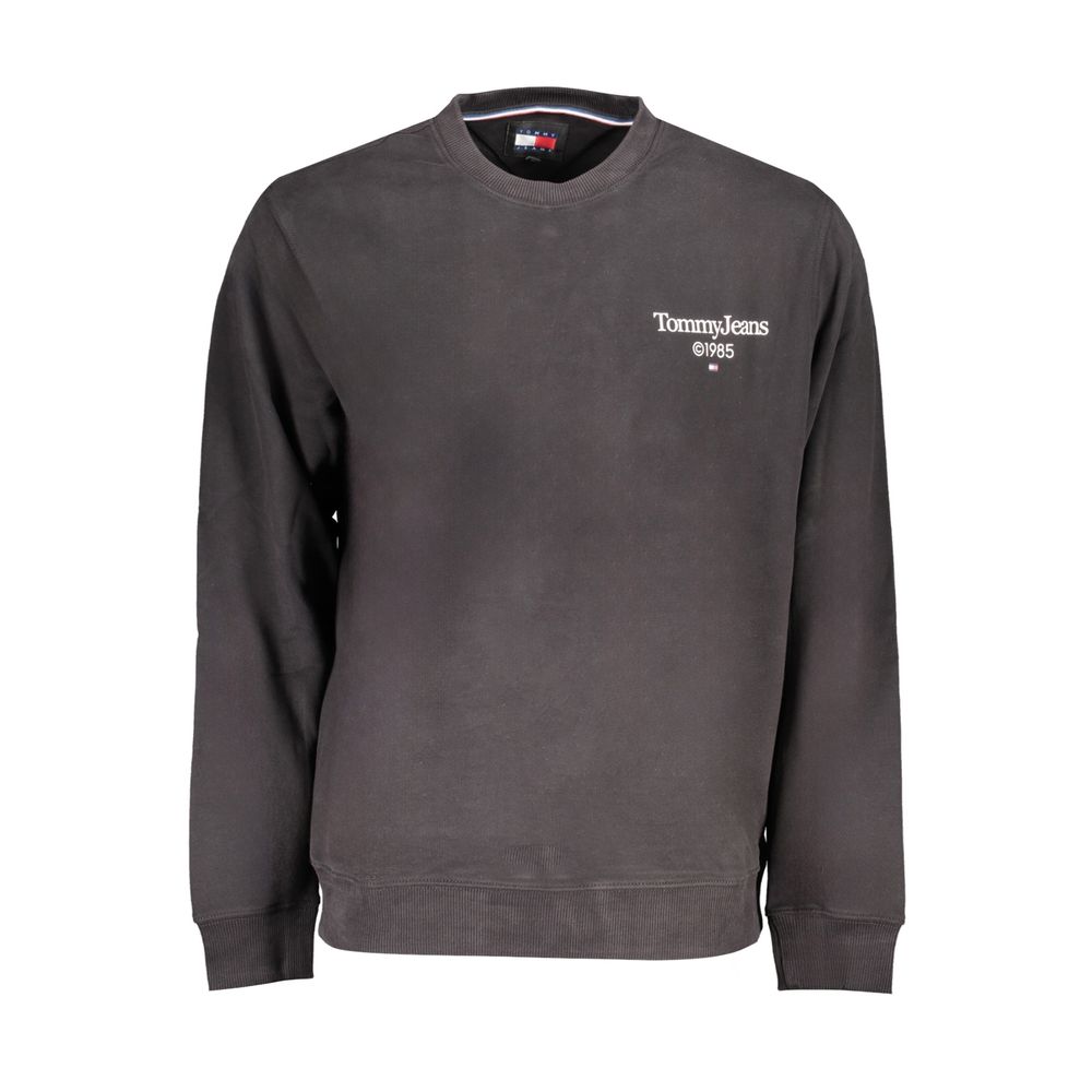 Pull en coton noir Tommy Hilfiger