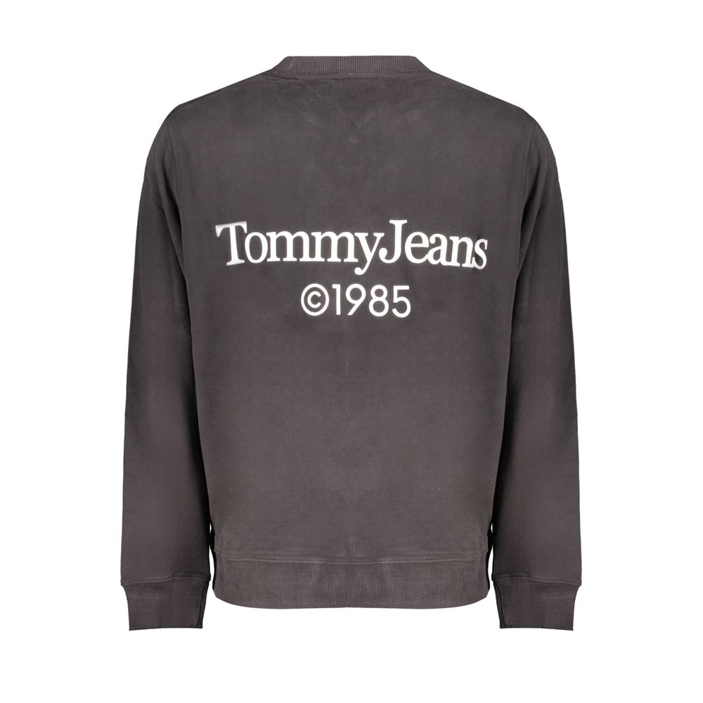 Pull en coton noir Tommy Hilfiger
