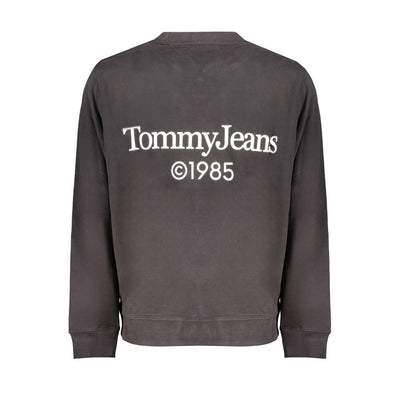 Pull en coton noir Tommy Hilfiger
