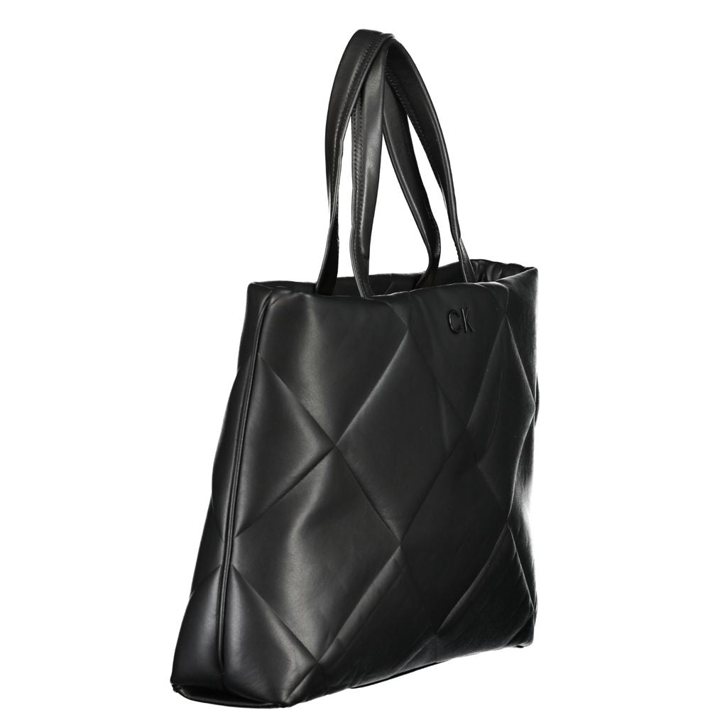 Sac à main en coton noir Calvin Klein