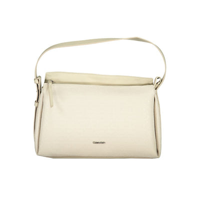 Sac à main en polyester beige Calvin Klein