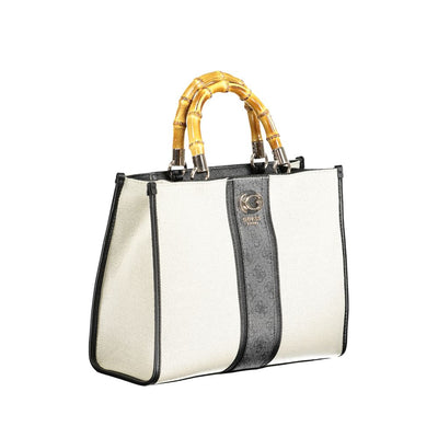 Sac à main Guess Jeans en coton noir