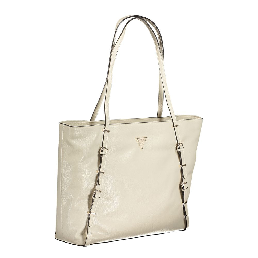 Sac à main Guess Jeans en polyéthylène beige