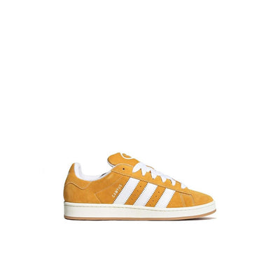 Baskets en cuir suédé orange Adidas