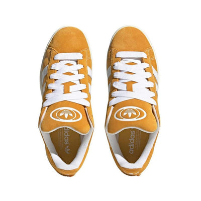 Baskets en cuir suédé orange Adidas