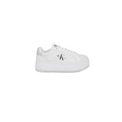 Calvin Klein Jeans Zilveren Leren Sneaker