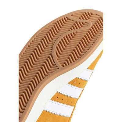 Baskets en cuir suédé orange Adidas