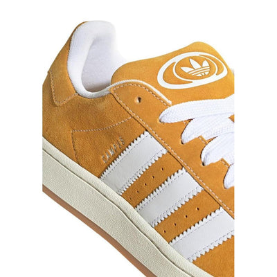Baskets en cuir suédé orange Adidas