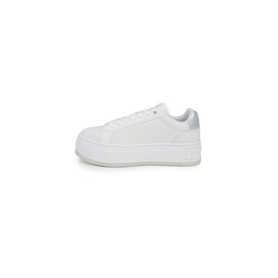 Calvin Klein Jeans Zilveren Leren Sneaker