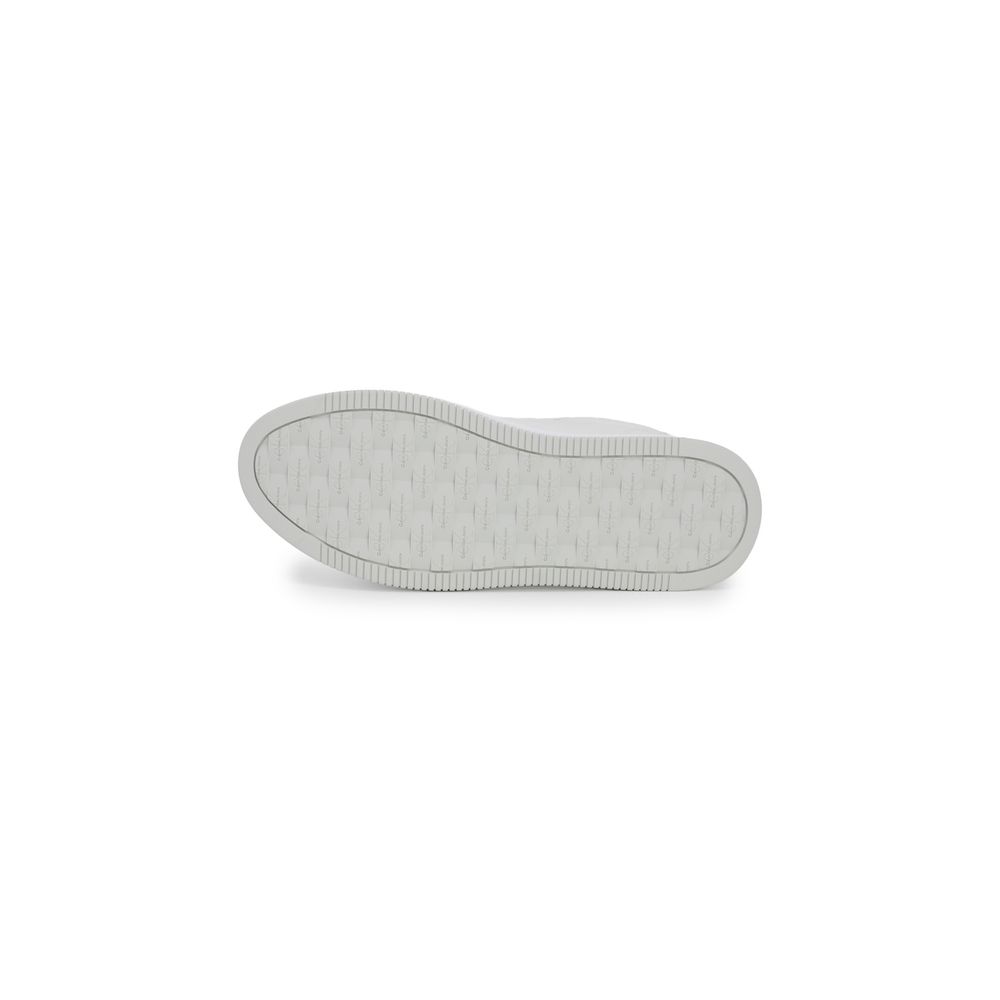 Calvin Klein Jeans Zilveren Leren Sneaker