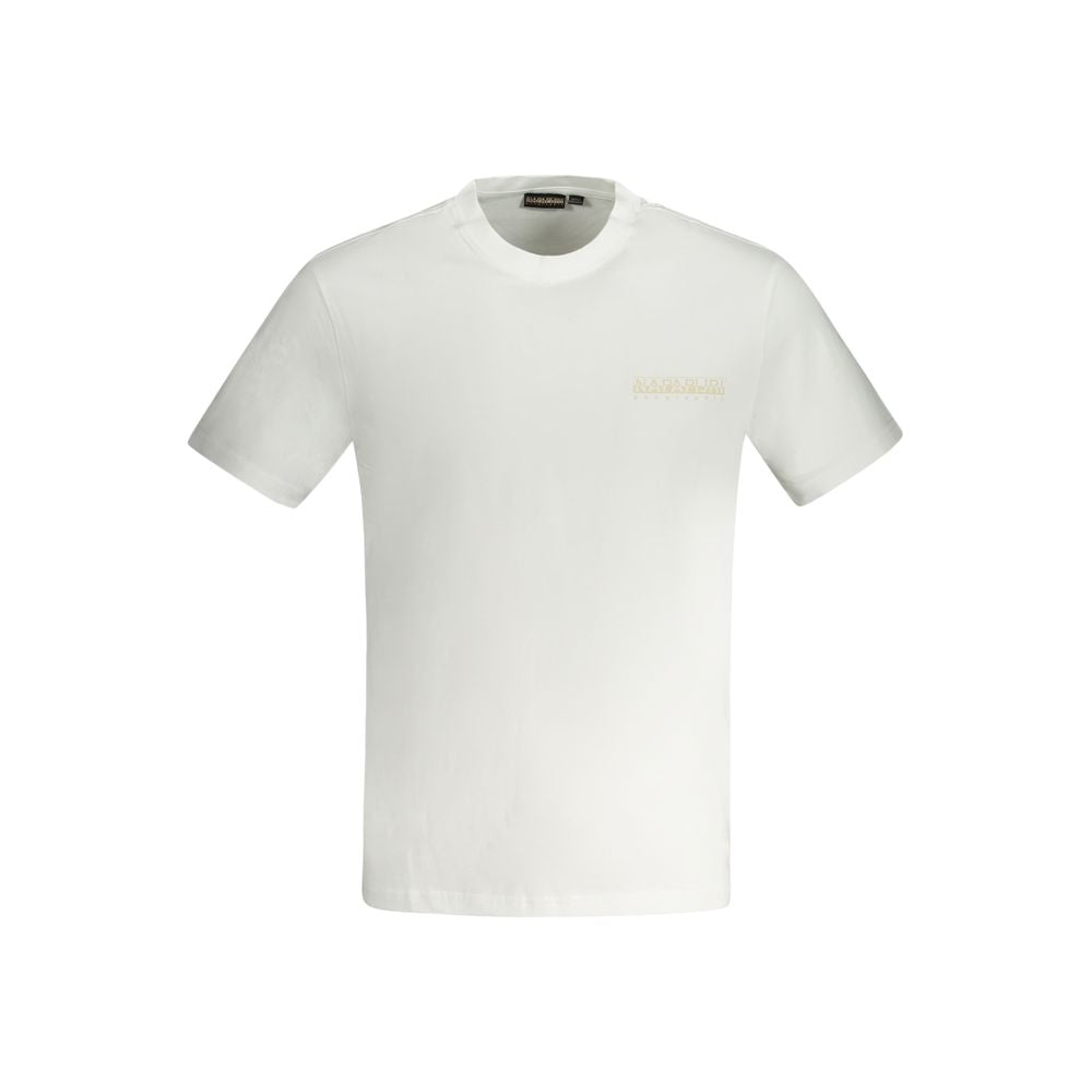 T-shirt en coton blanc Napapijri