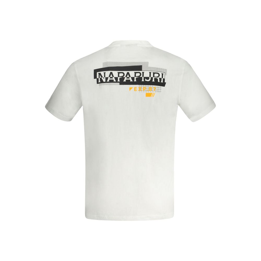 T-shirt en coton blanc Napapijri