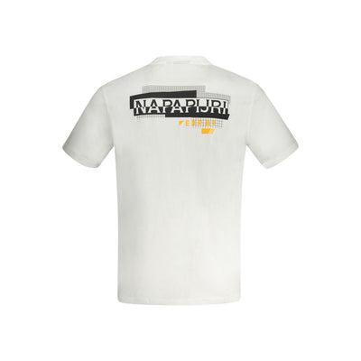 T-shirt en coton blanc Napapijri