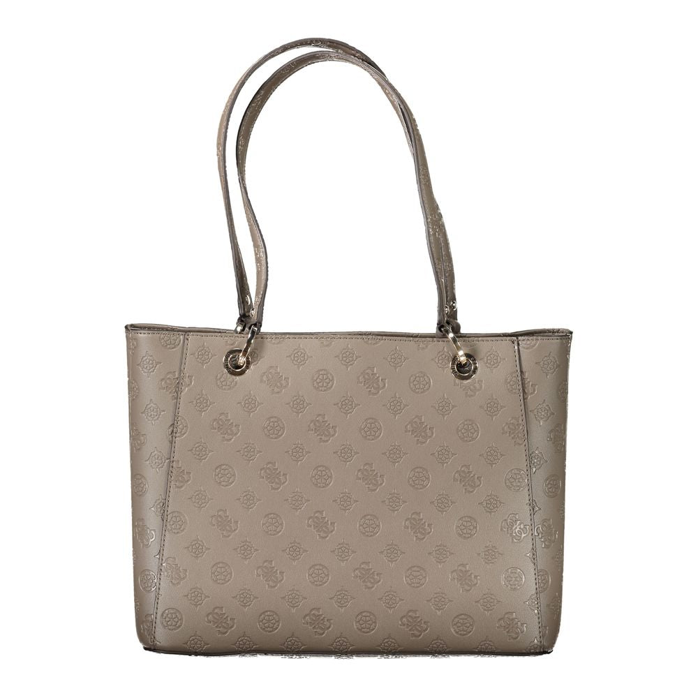 Sac à main Guess Jeans en polyéthylène marron