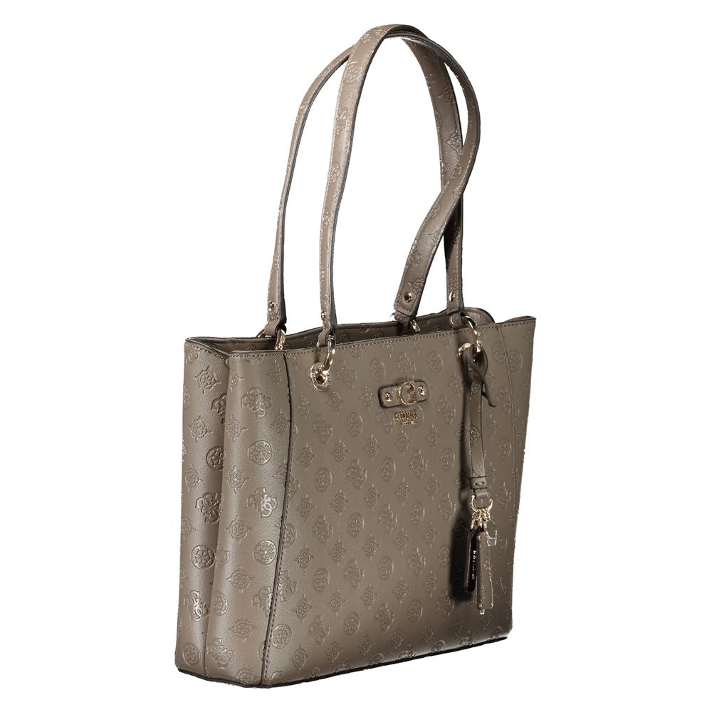 Sac à main Guess Jeans en polyéthylène marron