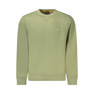 Pull en coton vert Hugo Boss