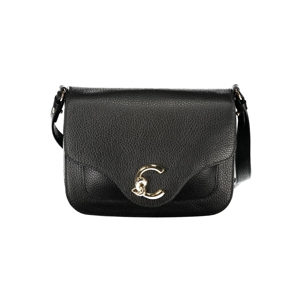 Sac à main en cuir noir Coccinelle
