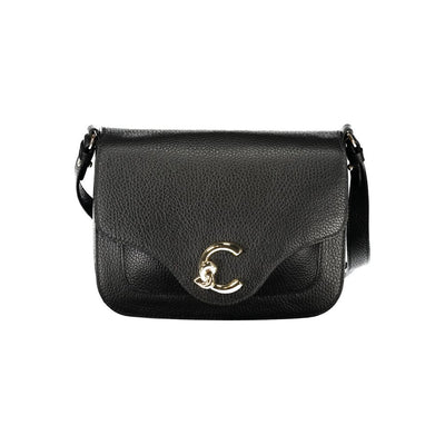 Sac à main en cuir noir Coccinelle