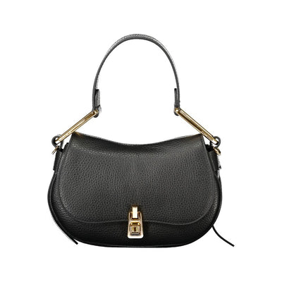 Sac à main en cuir noir Coccinelle