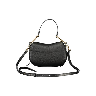 Sac à main en cuir noir Coccinelle