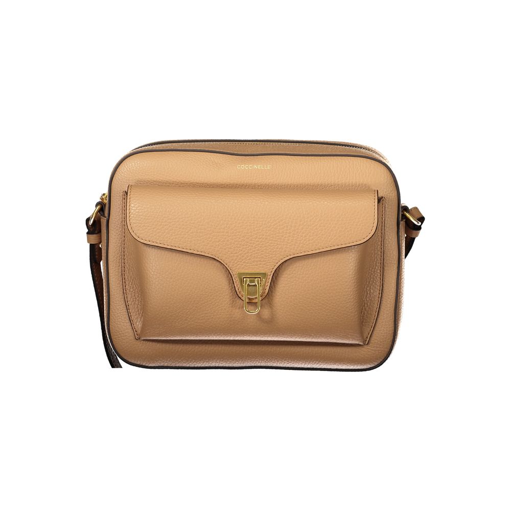 Sac à main en cuir marron Coccinelle