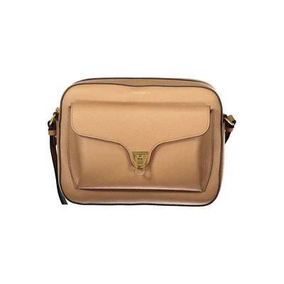 Sac à main en cuir marron Coccinelle