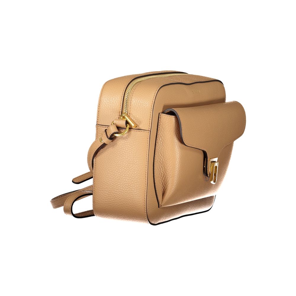 Sac à main en cuir marron Coccinelle