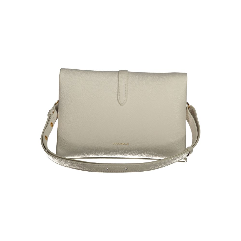 Sac à main en cuir blanc Coccinelle