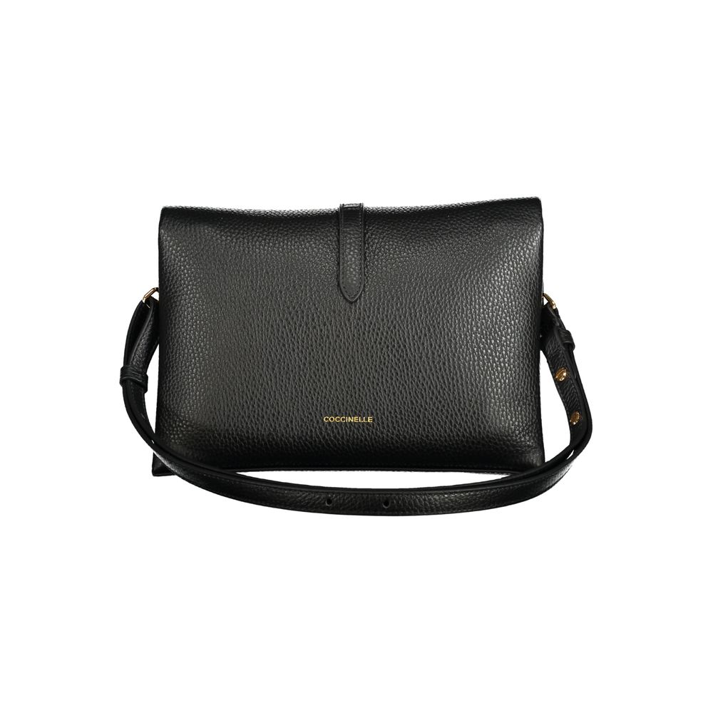 Sac à main en cuir noir Coccinelle