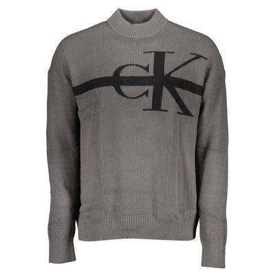 Pull en coton gris Calvin Klein