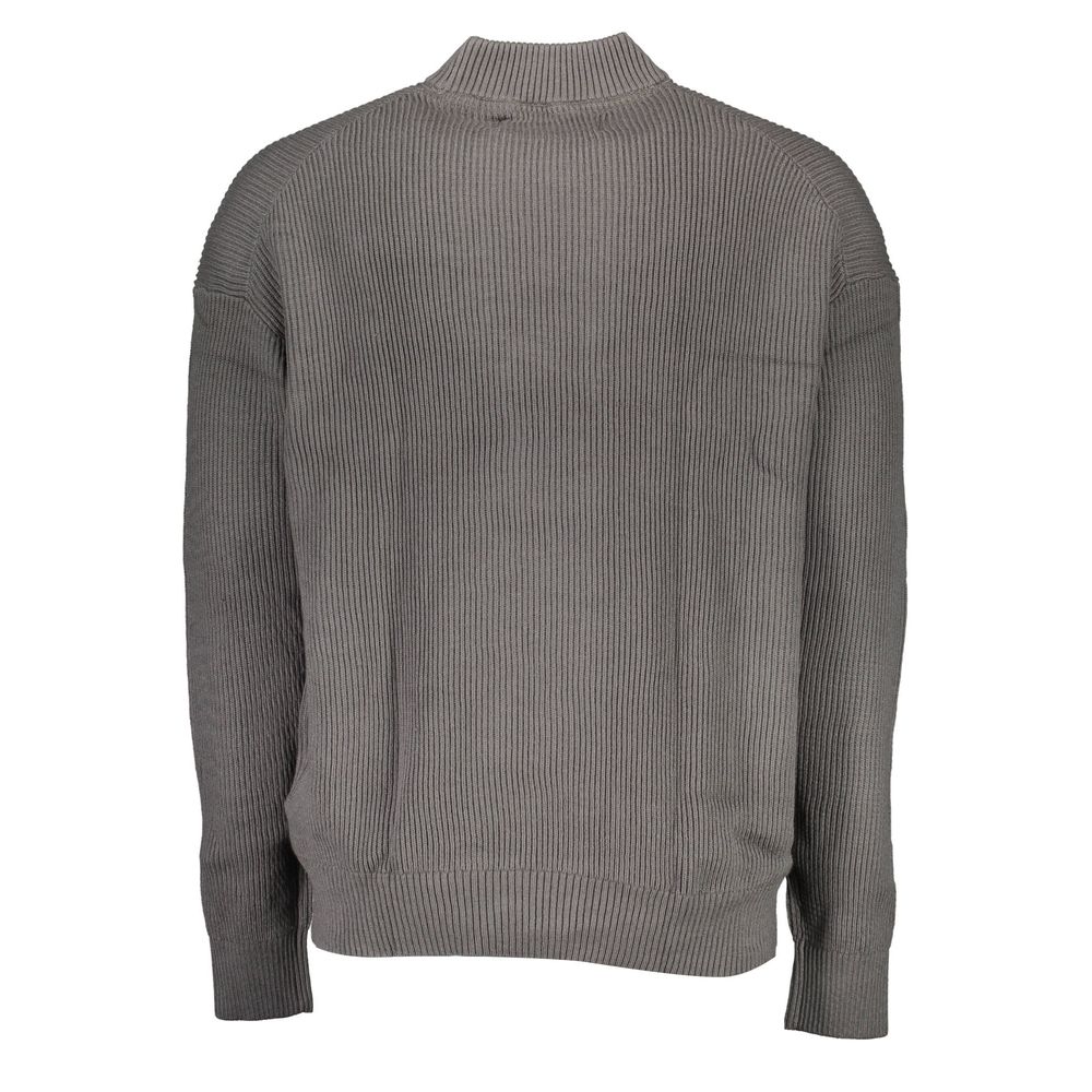 Pull en coton gris Calvin Klein