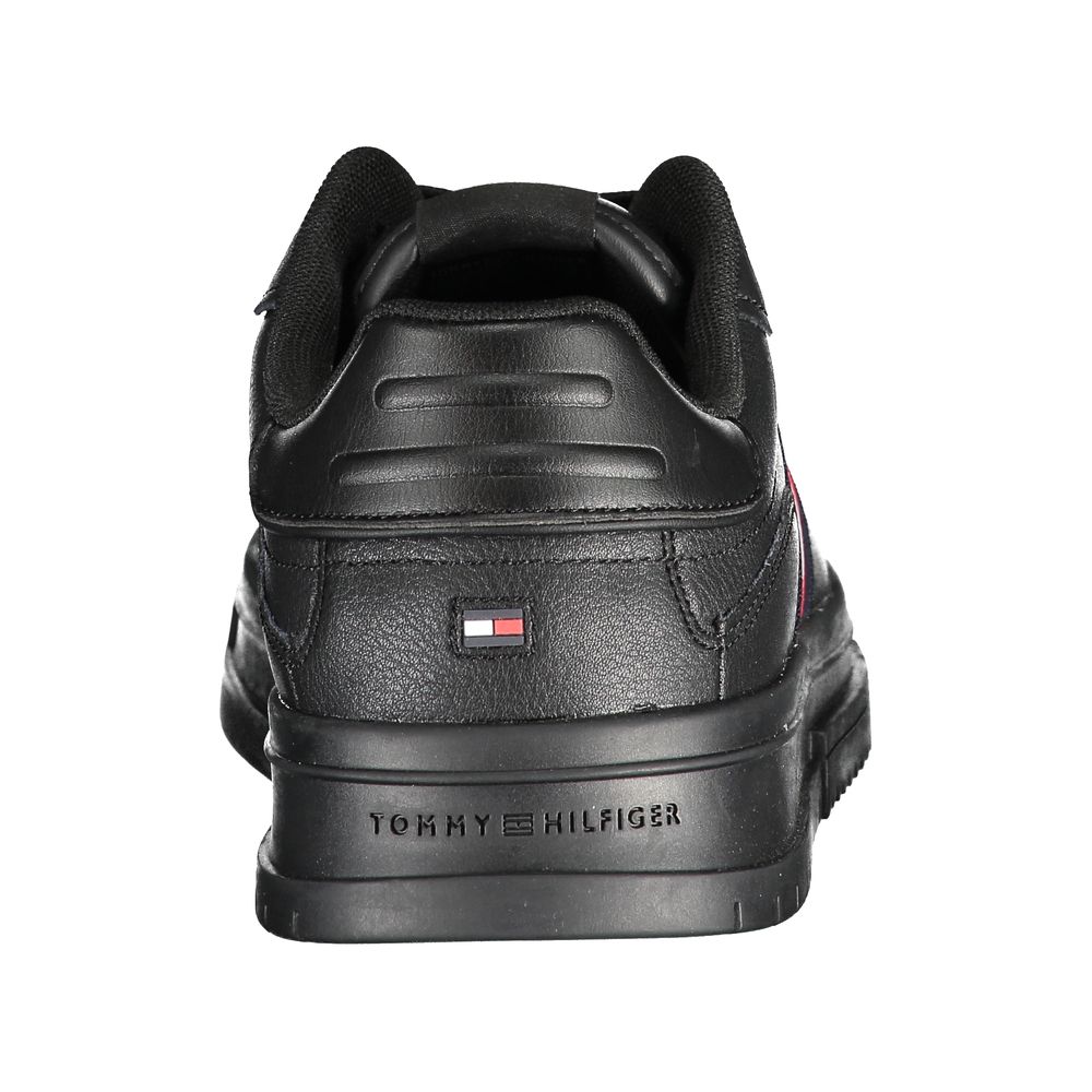 Tommy Hilfiger zwarte polyester sneaker