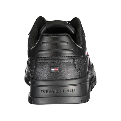 Tommy Hilfiger zwarte polyester sneaker