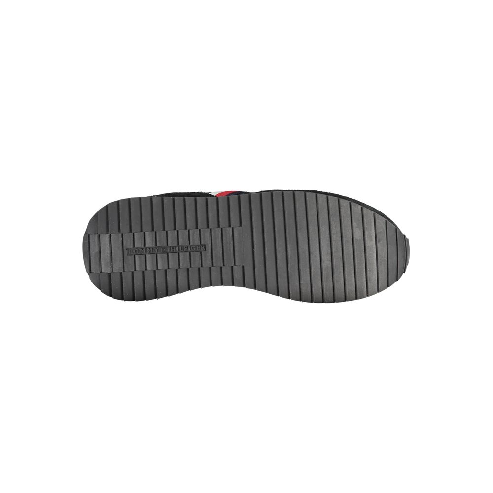 Tommy Hilfiger zwarte polyester sneaker