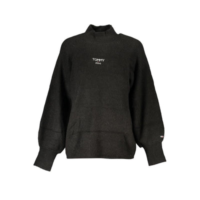 Pull noir en polyester Tommy Hilfiger