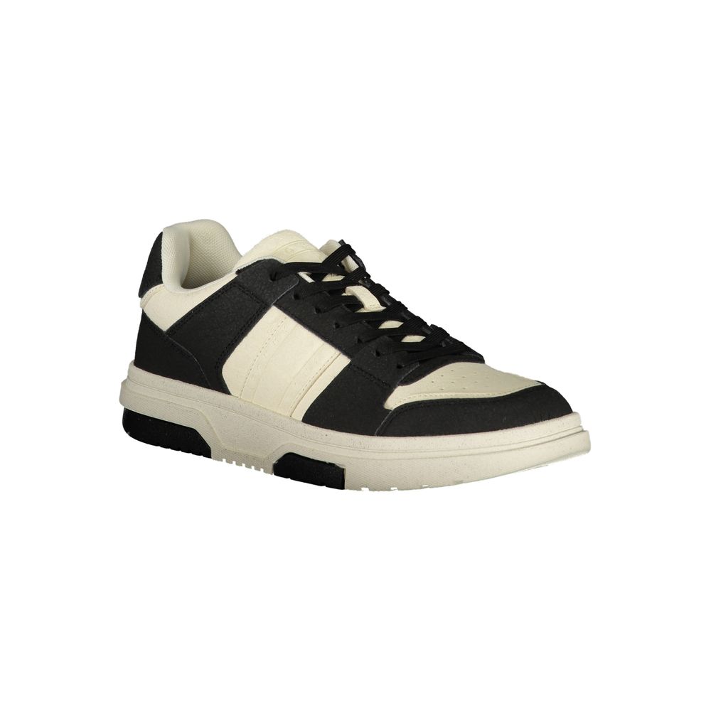 Tommy Hilfiger zwarte polyester sneaker
