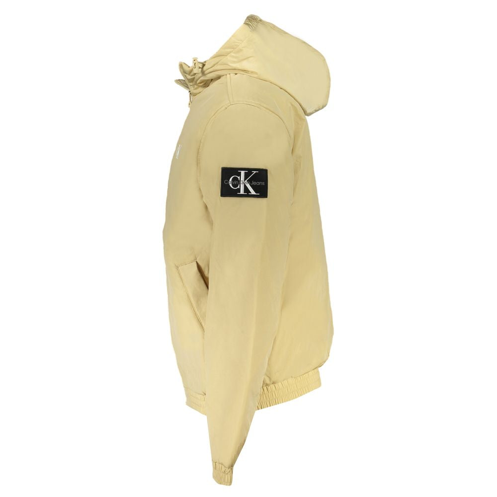 Calvin Klein beige herenjack van gerecycled polyester