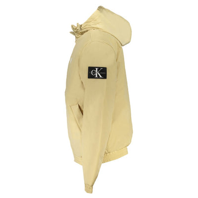 Calvin Klein beige herenjack van gerecycled polyester