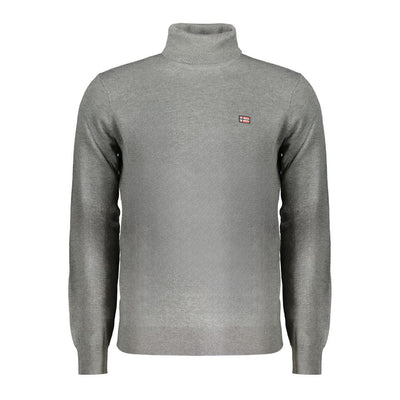 Pull gris en polyester Norvège 1963