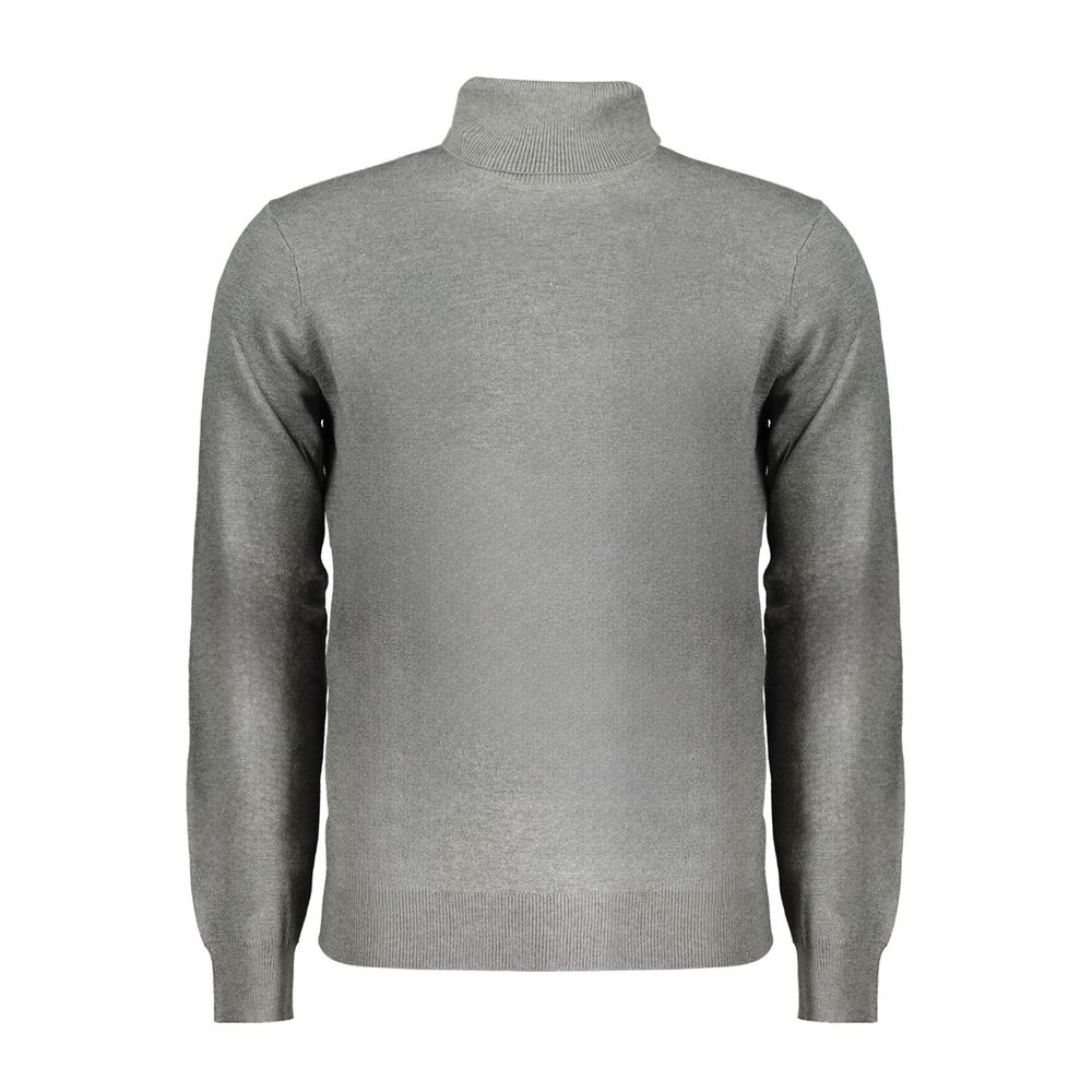 Pull gris en polyester Norvège 1963