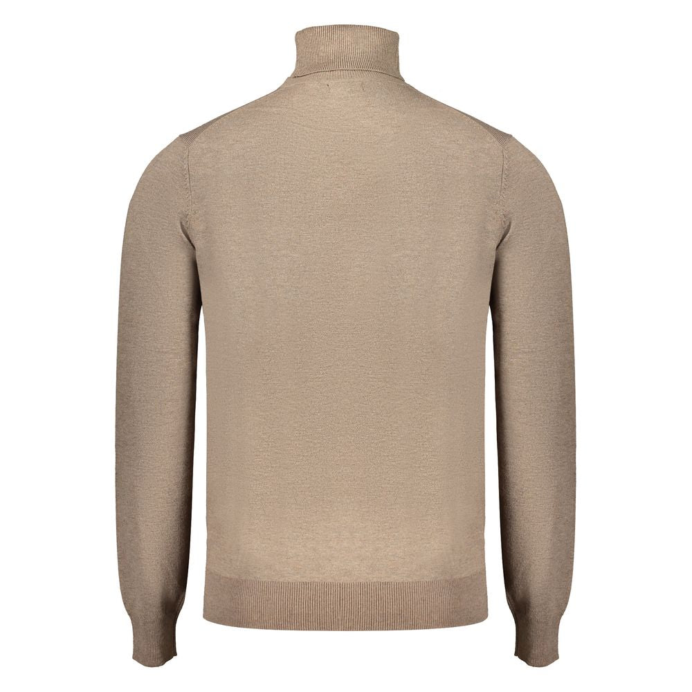 Pull en polyester marron Norvège 1963