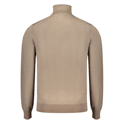 Pull en polyester marron Norvège 1963