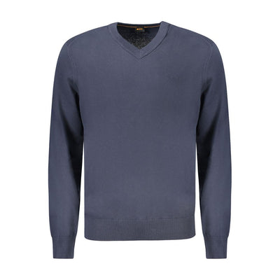 Pull en coton bleu Hugo Boss