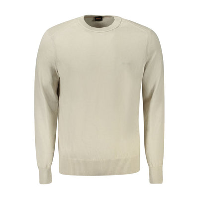 Pull en coton beige Hugo Boss